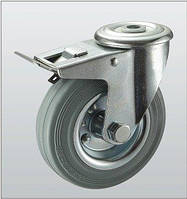 Колесо поворотное SNB с отверстием и тормозом 100 мм (1206-ST-100-R) GL, код: 1538494