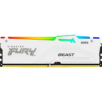 Модуль памяти для компьютера DDR 32GB 6000 MHz FURY Beast White RGB Kingston Fury (ex.HyperX) (KF560C40BWA-32)