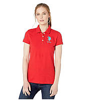 Поло U.S. POLO Neon Logos Short Sleeve Polo Shirt Racing Red, оригинал. Доставка от 14 дней