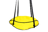 Качели подвесные для детей и взрослых, гнездо аиста "Take&Ride Nest" Yellow (желтая) от магазина style & step