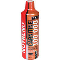 Жиросжигатель для спорта Nutrend Carnitine 100 000 1000 ml 100 servings Orange FT, код: 7541634