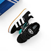 Кросівки Adidas Campus чорні (коричн підошва) хорошее качество Размер 38(24,5см)