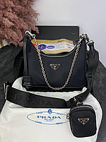 Prada Black женские сумочки и клатчи хорошее качество