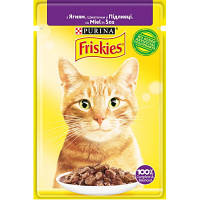 Влажный корм для кошек Purina Friskies кусочки в подливе с ягненком 85 г (7613036974431) o