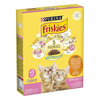 Сухой корм для кошек Purina Friskies Junior с курицей, молоком и овощами 300 г (7613031868360) o
