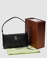 Burberry Leather TB Shoulder Bag "Black" 28 х 16.5 х 6 см женские сумочки и клатчи хорошее качество