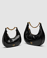 Pinko Classic Brioche Bag Hobo Black 30 х 27 х 6 см женские сумочки и клатчи хорошее качество
