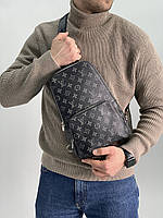 Louis Vuitton Avenue Slingbag Black/Grey 20 х 31 х 6 см Мужские сумки и барсетки хорошее качество