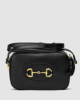 Gucci Horsebit 1955 Small Shoulder Bag Black 20 х 12.5 x 6 см хорошее качество