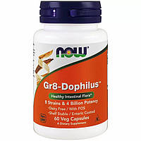 Пробиотик NOW Foods Gr8-Dophilus 4 billion 60 Veg Caps z17-2024