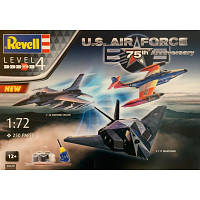 Сборная модель Revell набор к 75-й годовщине US Air Force 3 самолета уровень 4 , 1:72 (RVL-05670)