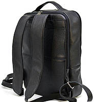 Городской кожаный мужской рюкзак черный TARWA FA-7280-3md хорошее качество
