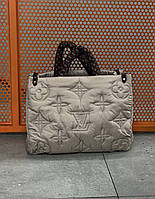 Louis Vuitton PUFF Onthego GM Beige 40x32x15 женские сумочки и клатчи хорошее качество