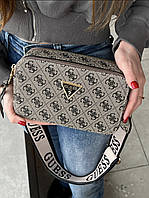 Guess The Snapshot Bag Dark Silver 21x12,5x7 женские сумочки и клатчи хорошее качество