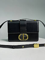Christian Dior 30 Montaigne Bag Black Box Calfskin 24 х 16 х 7 см женские сумочки и клатчи хорошее качество