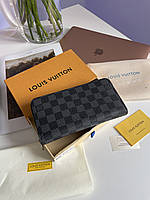 Louis Vuitton Zippy Wallet Damier Grey 20 х 10 х 3 см женские сумочки и клатчи хорошее качество