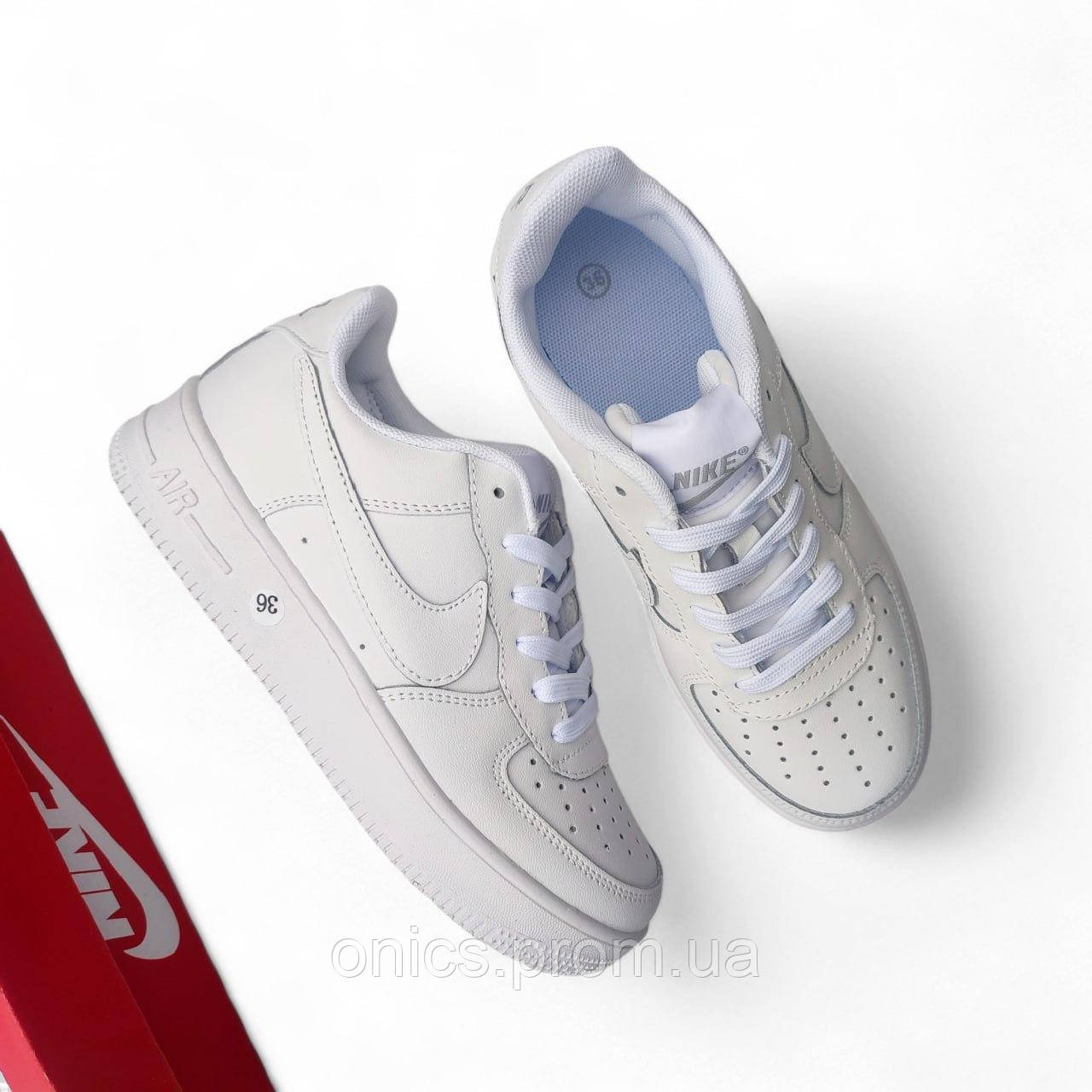 Жіночі кросівки Nike Air Force 1 білі хорошее качество Размер 37(23,5см), - фото 4 - id-p2191780815