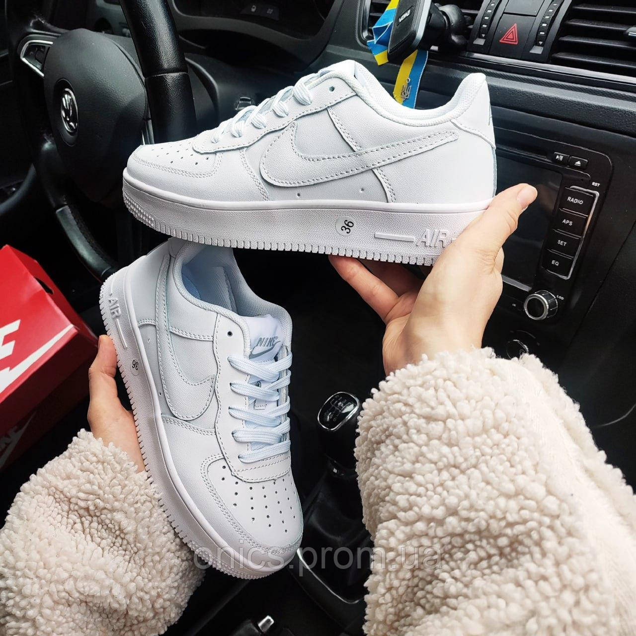 Жіночі кросівки Nike Air Force 1 білі хорошее качество Размер 37(23,5см), - фото 6 - id-p2191780815