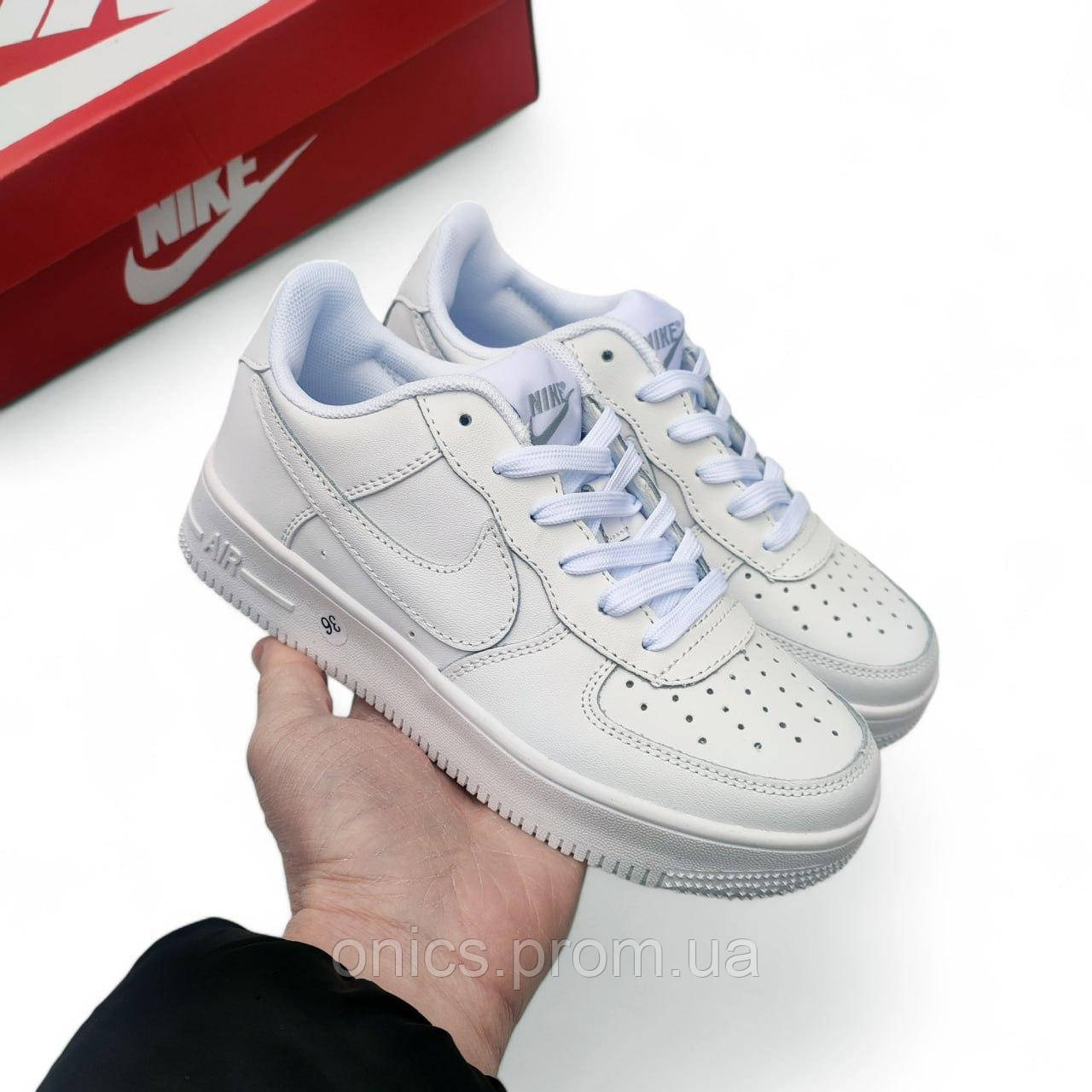 Жіночі кросівки Nike Air Force 1 білі хорошее качество Размер 38(24см), - фото 7 - id-p2191780816