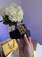 Burberry Leather TB Belt Black/Tan/Gold 100 х 3.7 см женские сумочки и клатчи хорошее качество