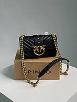 Pinko Mini Love Bag One Simply Puff Black/Gold женские сумочки и клатчи хорошее качество