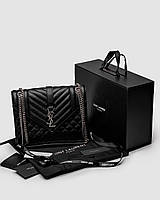 Saint Laurent Envelope Medium In Quilted Leather Silver 24 х 19 х 5 см женские сумочки и клатчи хорошее
