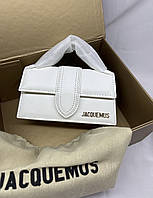 Jacquemus mini White Premium. 17.5x9.5 женские сумочки и клатчи хорошее качество