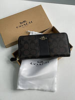 Coach Wallet Dark Brown/Black 20 х 10 х 3 см женские сумочки и клатчи хорошее качество