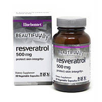 Ресвератрол Bluebonnet Nutrition Resveratrol 500 mg 30 Veg Caps BLB0878 z17-2024