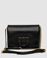 Pinko Baby Love Bag Click Puff in Nappa Black Leather 18.5 х 15 х 7 см женские сумочки и клатчи хорошее