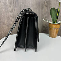 Стильная женская мини сумочка клатч черная, сумка на плечо классическая хорошее качество