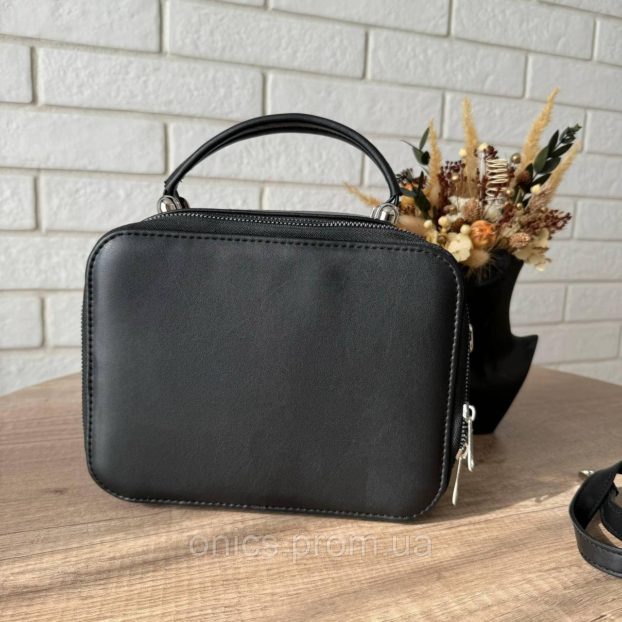 Женская мини сумочка клатч рептилия черная, маленькая каркасная сумка под рептилию хорошее качество - фото 4 - id-p2191802613