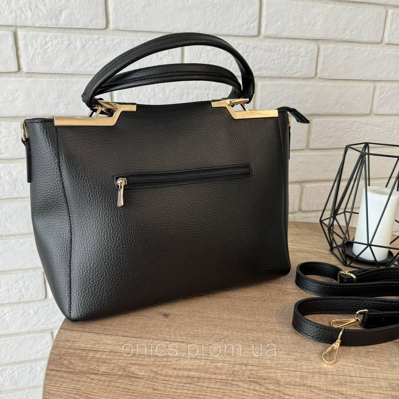Большая женская замшевая сумка черная, сумка на плечо замша классическая хорошее качество - фото 1 - id-p2191802227