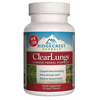 Комплекс для профилактики дыхательной системы RidgeCrest Herbals Clear Lungs 60 Veg Caps RCH134 z17-2024