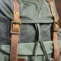 Рюкзак дорожный текстильный Vintage 20056 Зеленый хорошее качество