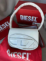 Diesel White (без пильовика) 20x13x7 женские сумочки и клатчи хорошее качество