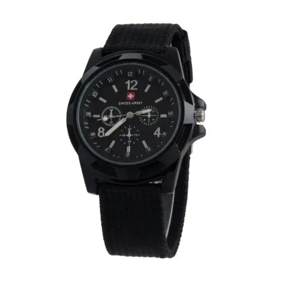 Годинник чоловічий кварцовий годинник Swiss Army Black, фото 1