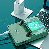 Портативна ігрова консоль SUP X6-1000 ігор, ретроприставка мультимедійна, екран 3.5" Зелений, фото 3