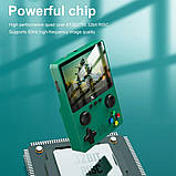 Портативна ігрова консоль SUP X6-1000 ігор, ретроприставка мультимедійна, екран 3.5" Зелений, фото 4