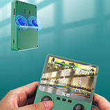 Портативна ігрова консоль SUP X6-1000 ігор, ретроприставка мультимедійна, екран 3.5" Зелений, фото 9