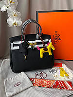 Hermes Birkin Black 30x26x14 женские сумочки и клатчи хорошее качество