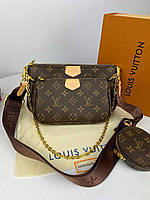 Louis Vuitton Pochette Brown 24x13x6 женские сумочки и клатчи хорошее качество