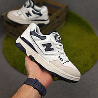 New Balance 550 білі з синім шкіра/замша 41 хорошее качество Размер 41 43, New Balance 550 білі з синім шкіра/замша 43