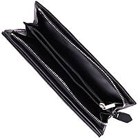 Вертикальный кошелек-клатч унисекс из натуральной кожи ST Leather 22532 Черный хорошее качество