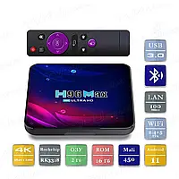 Смарт ТВ приставка H96 MAX V11 2/16 Гб Smart TV Box Android 11