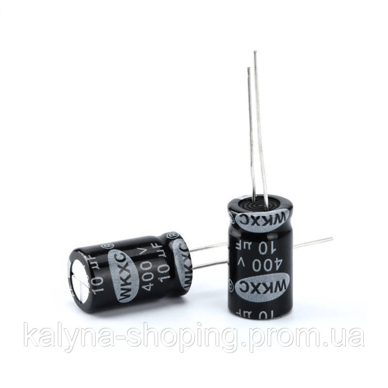 10x Конденсатор електролітичний алюмінієвий 10мкФ 400В 105С x (ID ...