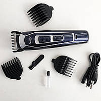 Машинка для стрижки волос домашняя GEMEI GM-6115, Электробритва с насадками, DJ-643 Подстригательная машинка