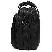 Большая кожаная сумка для ноутбука 17 дюймов Hill Burry HB4075A черная хорошее качество