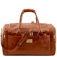 TL Voyager Дорожная кожаная сумка Tuscany с боковыми карманами - Большой размер TL142135 (Мед) хорошее