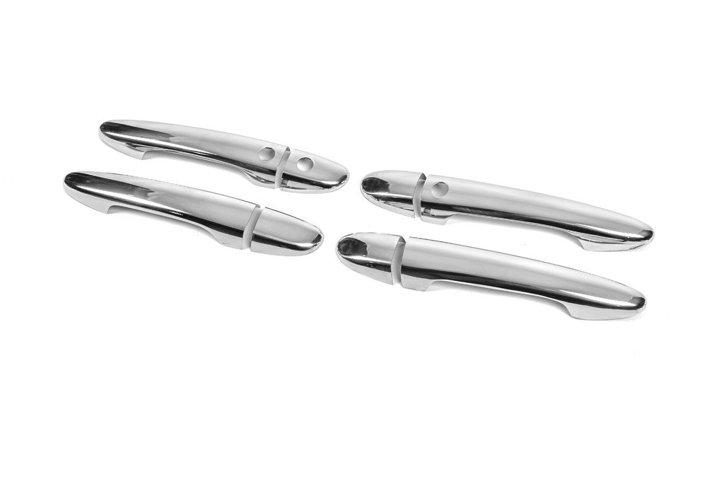 Накладки на ручки (4 шт, нерж) Без чипа Carmos - Турецкая сталь для Mazda 6 2008-2012 гг - фото 3 - id-p2191801961
